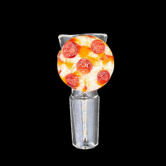 904 Pizza Boy - 14mm Pepperoni Pizza Slice Glass Bowl Slide