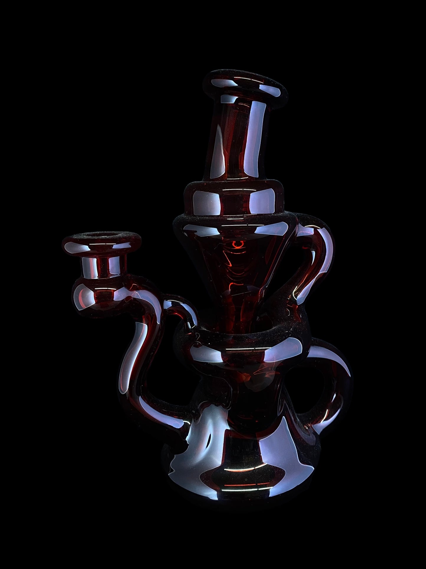 Pomegranate Single Saddle Recycler by Hunter S Glass