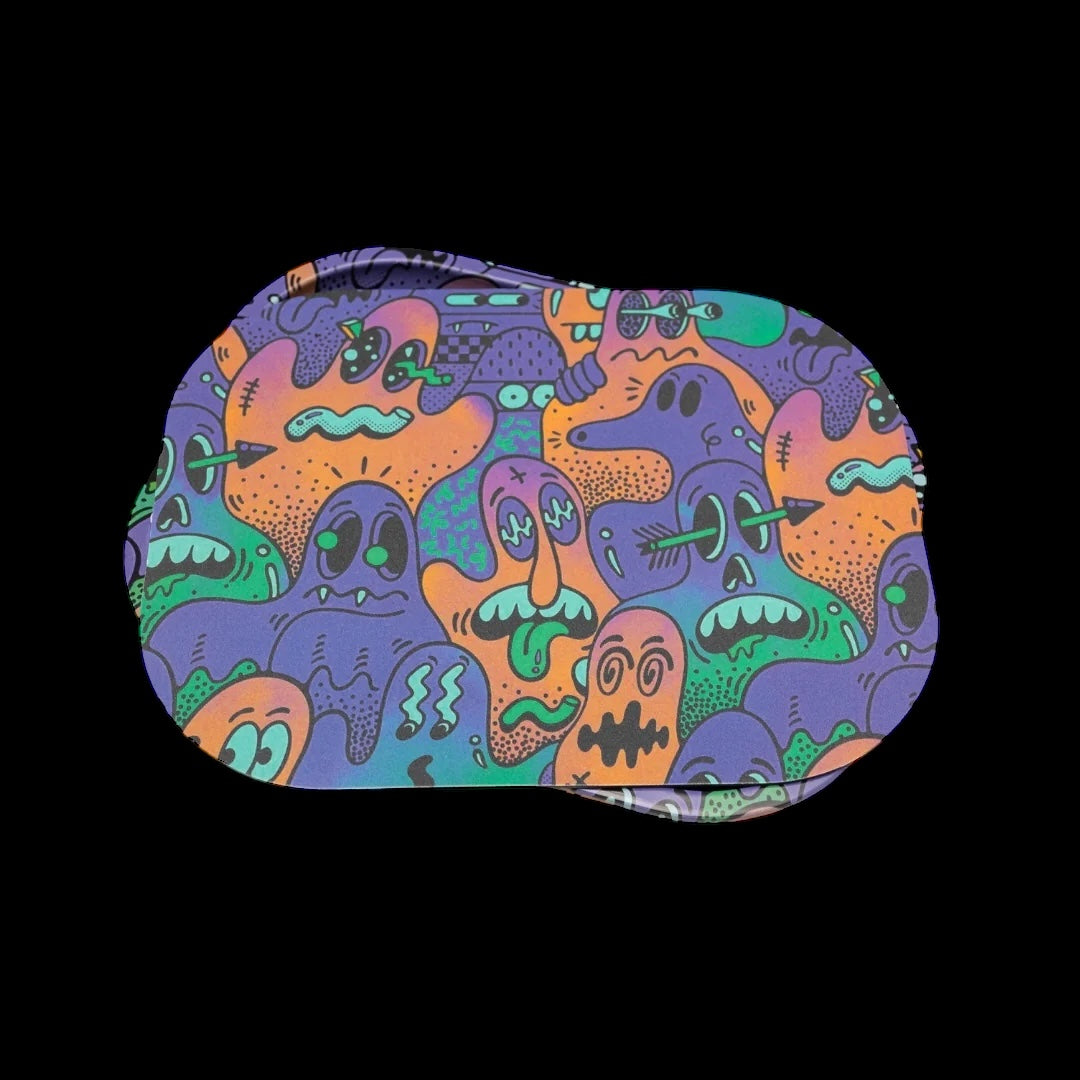 Neon Ghosts Rolling Tray W/ Lid – (Small)