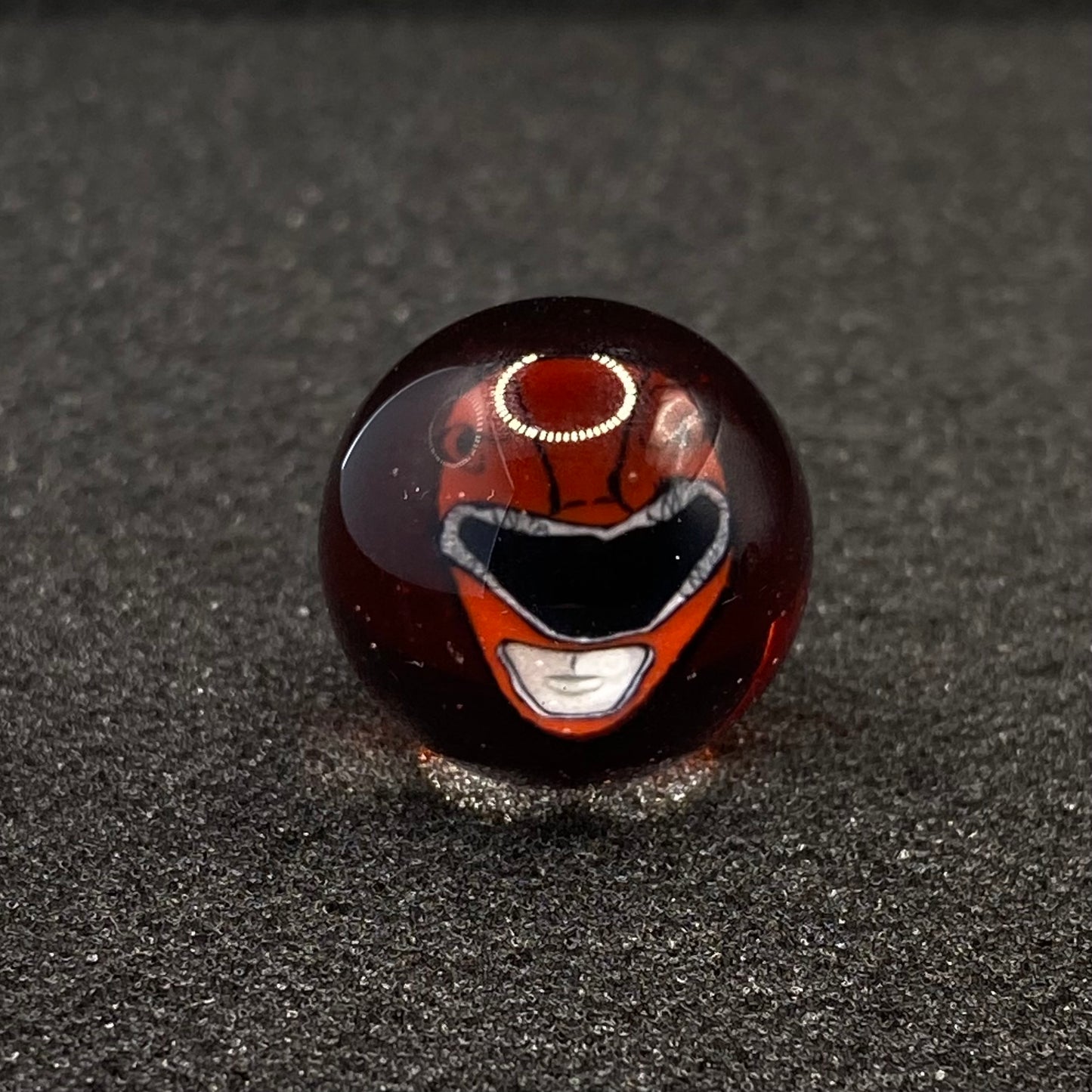 Keys Glass - Red  Power Ranger  Marble Top