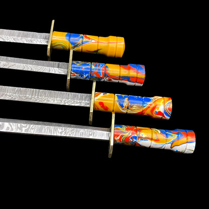 Damascus HK Knives - Damascus Steel Katana Dabber