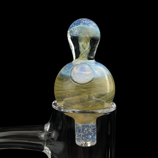 Dabfigalo - 25mm Fume w/ Ghost Accents Bubble Cap