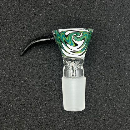 420 Glass - 14mm Single Hole Glass Bowl Slide