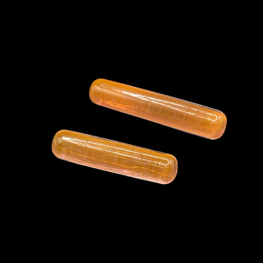 6mm Solid Orange Fumed Quartz Pillars