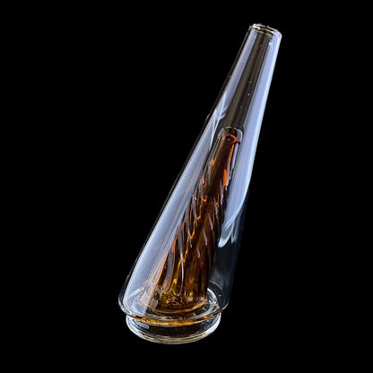 Twisted Amber Cone Attachment for Puffco Peak