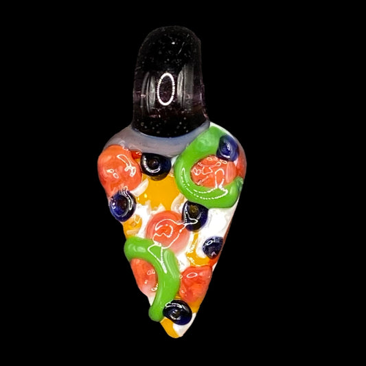 904 Pizza Boy - Slice of Supreme Pizza Glass Pendant