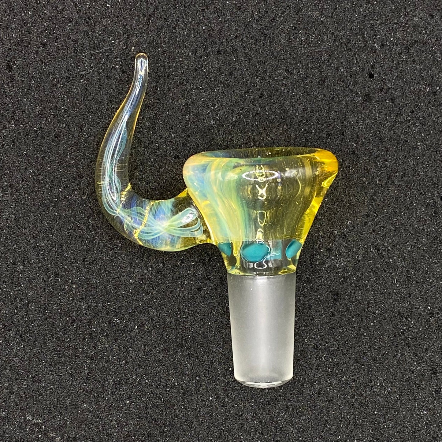 Brian Sheridan - 14mm 3-Hole Glass Bowl Slide - NS Yellow