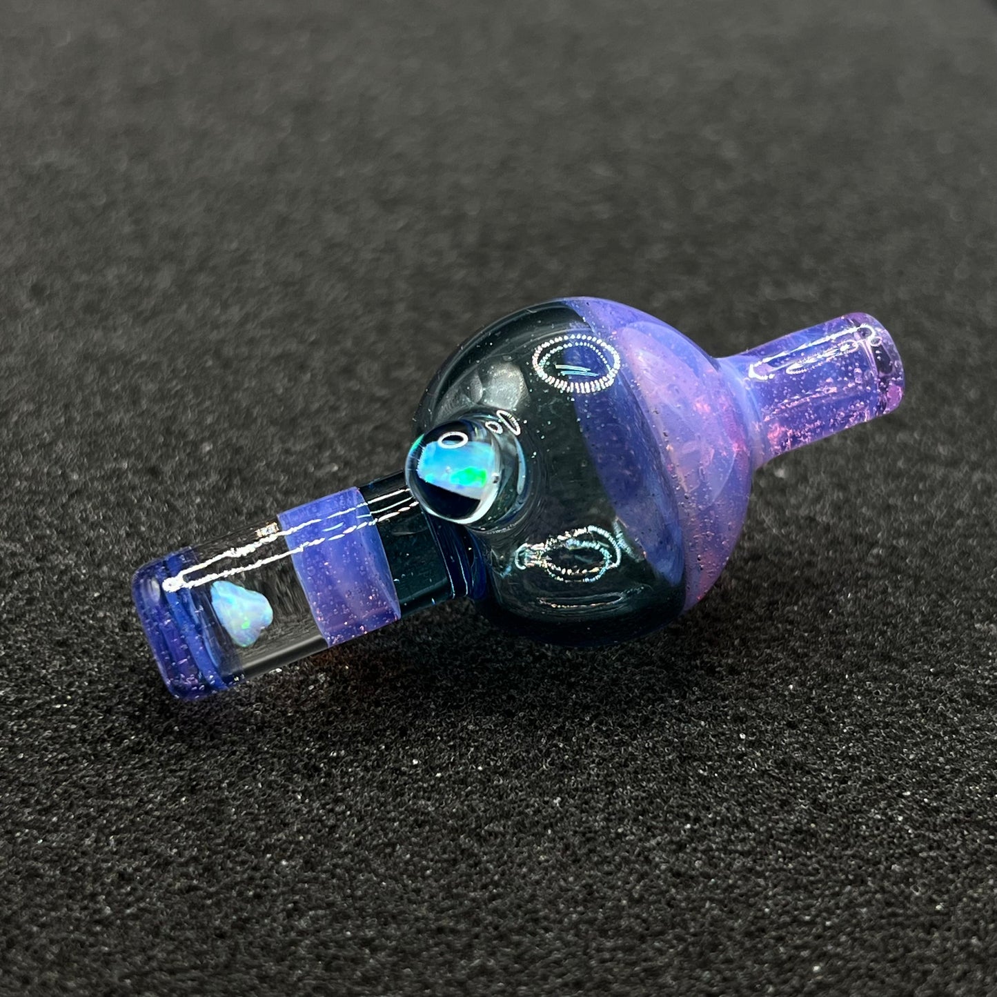 Dabfigalo - 25mm Purple Lilac & Blue Stardust Bubble Cap