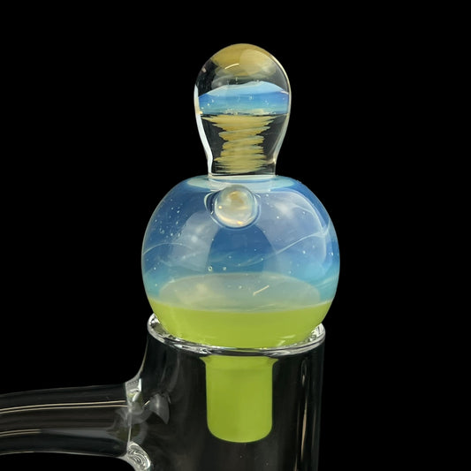 Dabfigalo - 25mm Antidote & Ghost w/ Fume Accents Bubble Cap