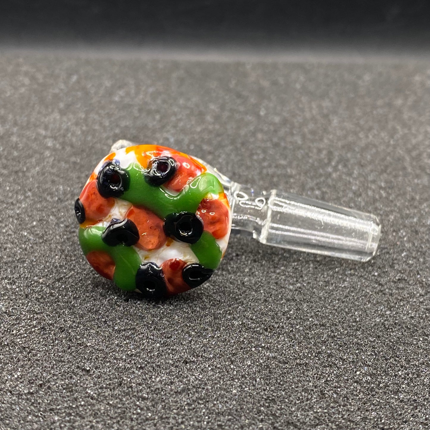 904 Pizza Boy - 10mm Supreme Pizza Slice Glass Bowl Slide