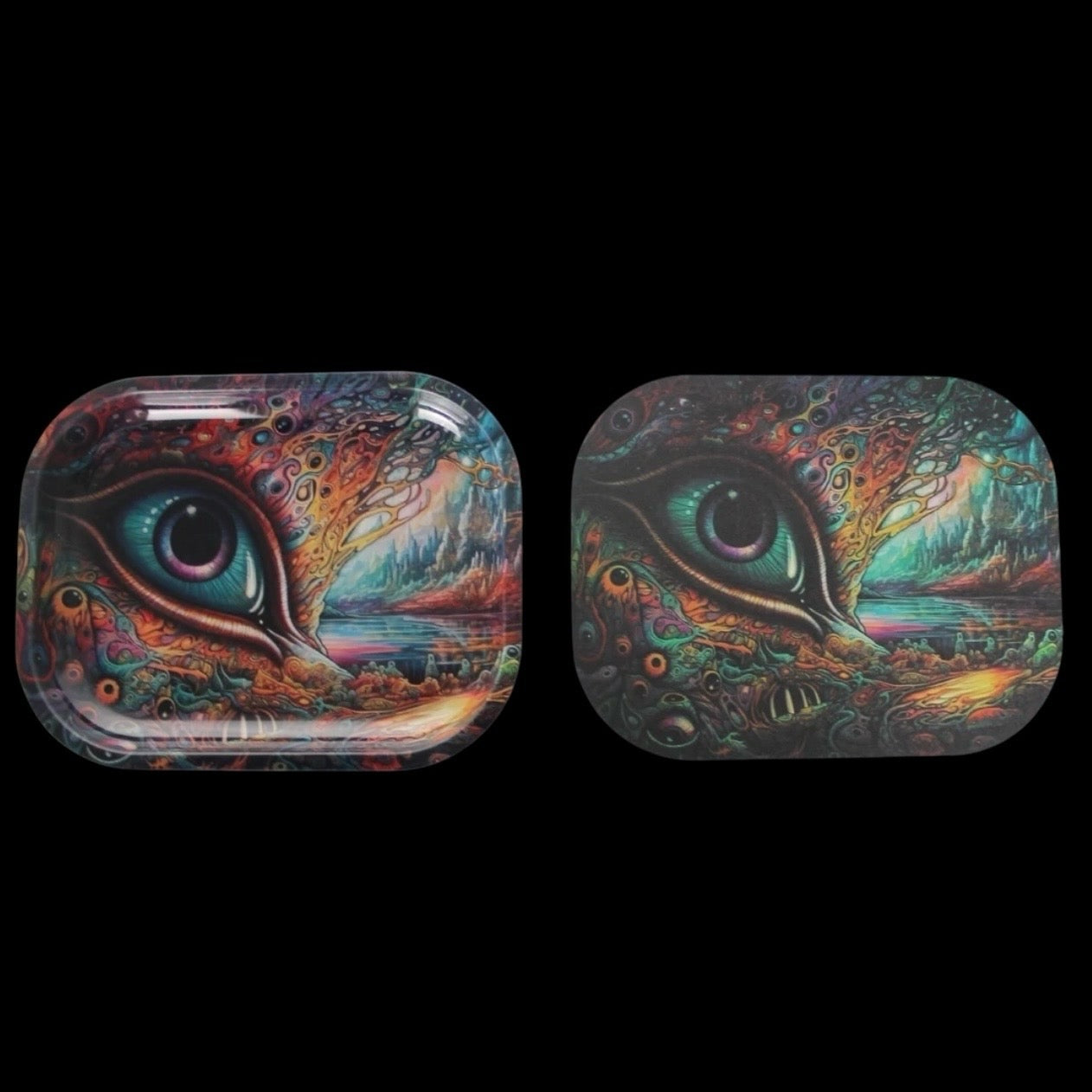 All Seeing Eye Rolling Tray W/ Lid – (Small)