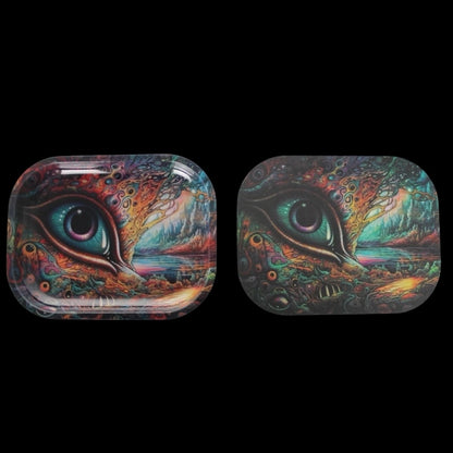 All Seeing Eye Rolling Tray W/ Lid – (Small)