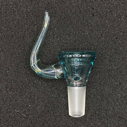 Brian Sheridan - 14mm 3-Hole Glass Bowl Slide - Glacier Blue