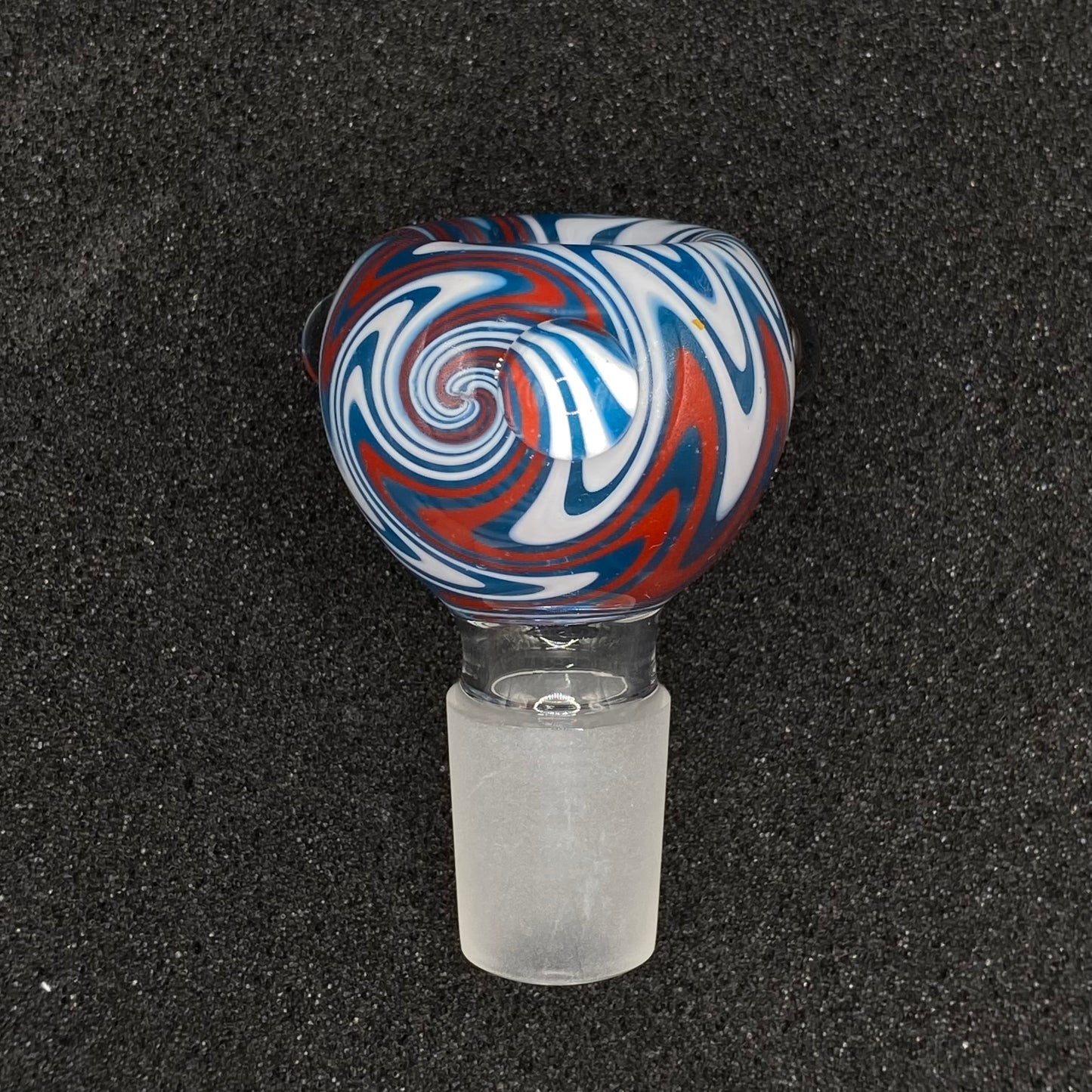 420 Glass - 18mm Single Hole Glass Bowl Slide