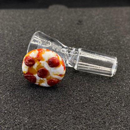 904 Pizza Boy - 14mm Pepperoni Pizza Slice Glass Bowl Slide