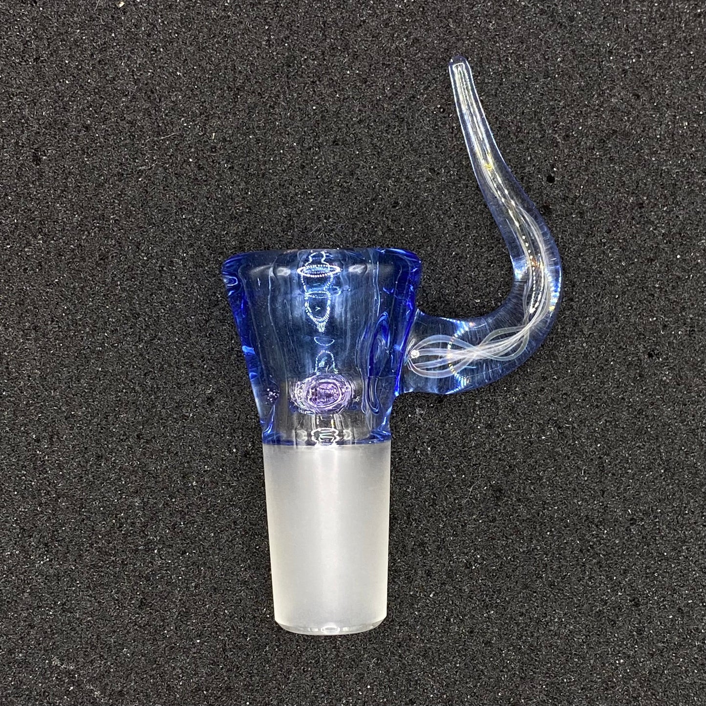 Brian Sheridan - 18mm 3-Hole Glass Bowl Slide - Cobalt