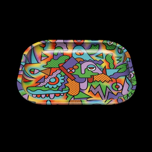 Retro Trip Rolling Tray W/ Lid – (Small)