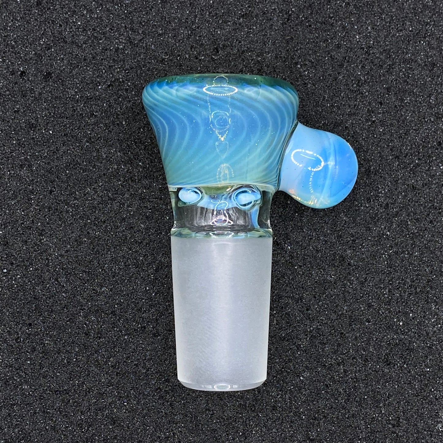 Brian Sheridan - 18mm 3-Hole Glass Bowl Slide - IO Star / Secret White