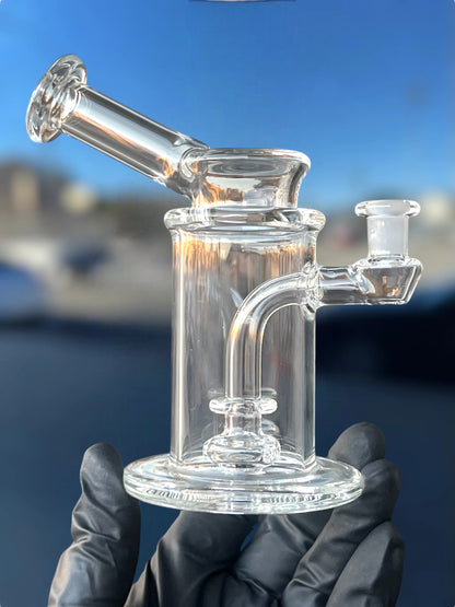 Clear Kick Back Double Diffused Banger Hanger by Bororegon