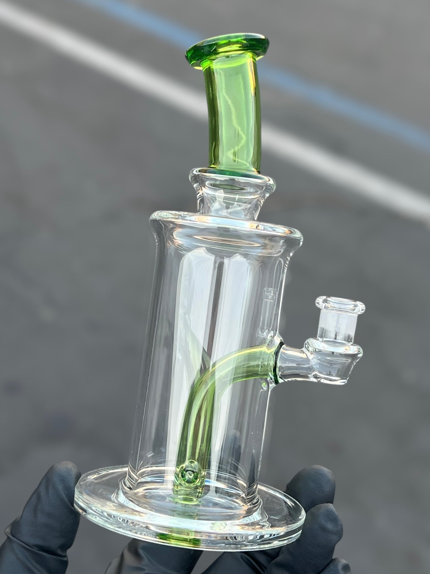 Clear/Green Banger Hanger by Bororegon