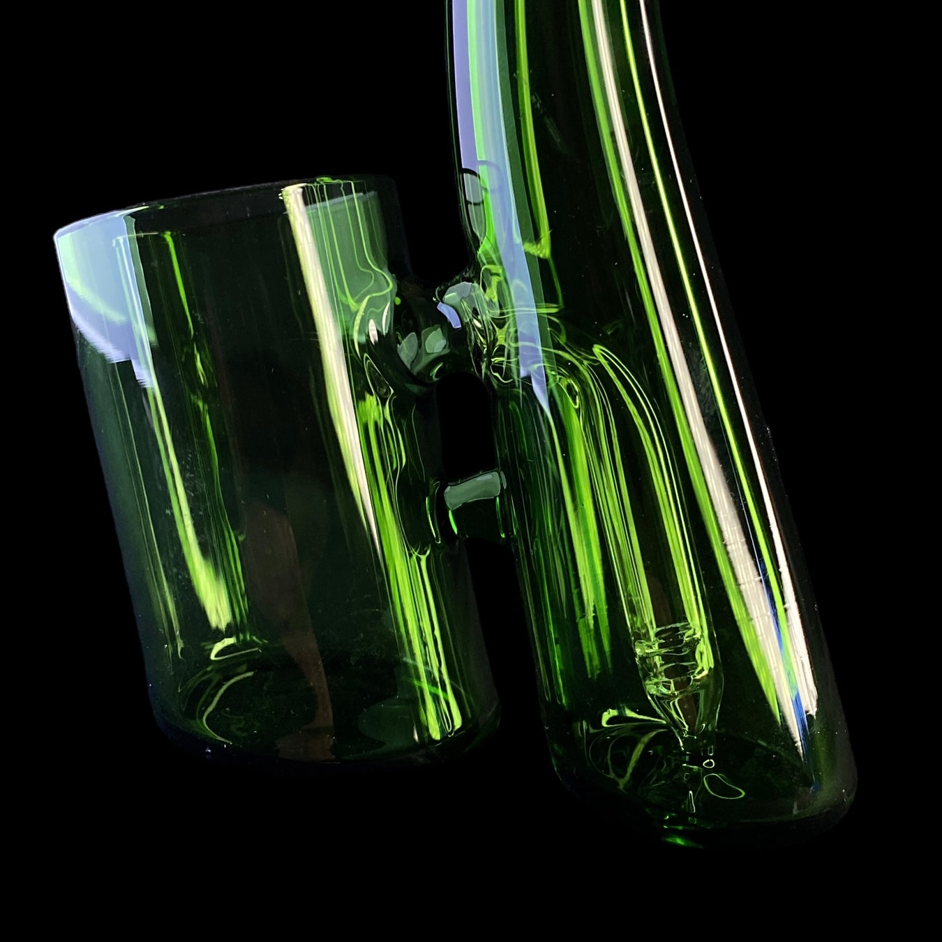 Green Glass Bubbler Attachment for Puffco Proxy