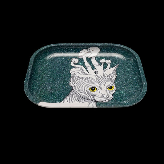 A Cats Meow Rolling Tray W/ Lid – (Small)