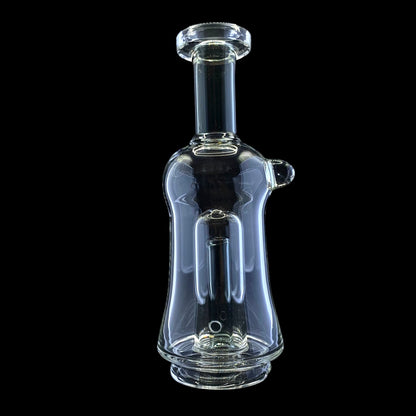 Clear / Grey Glass Bubbler Attachment for Puffco Peak