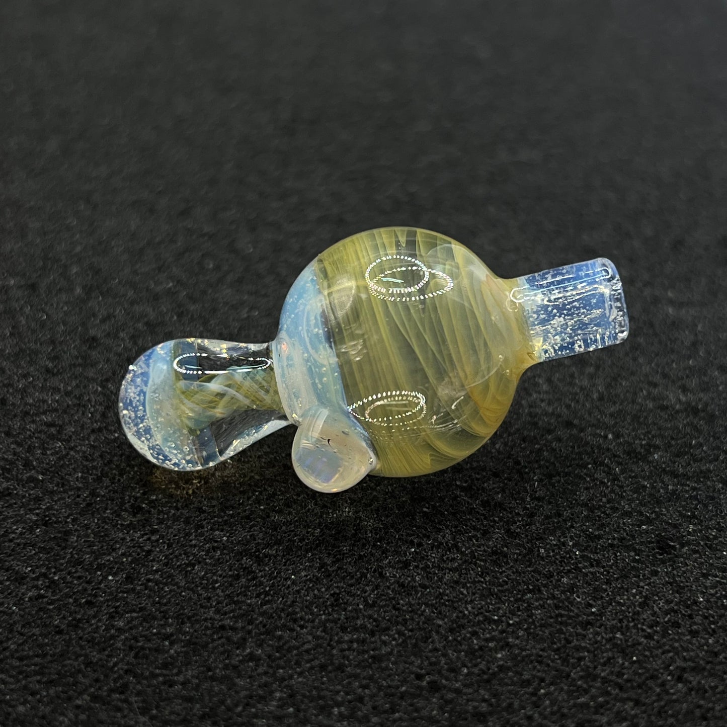 Dabfigalo - 25mm Fume w/ Ghost Accents Bubble Cap