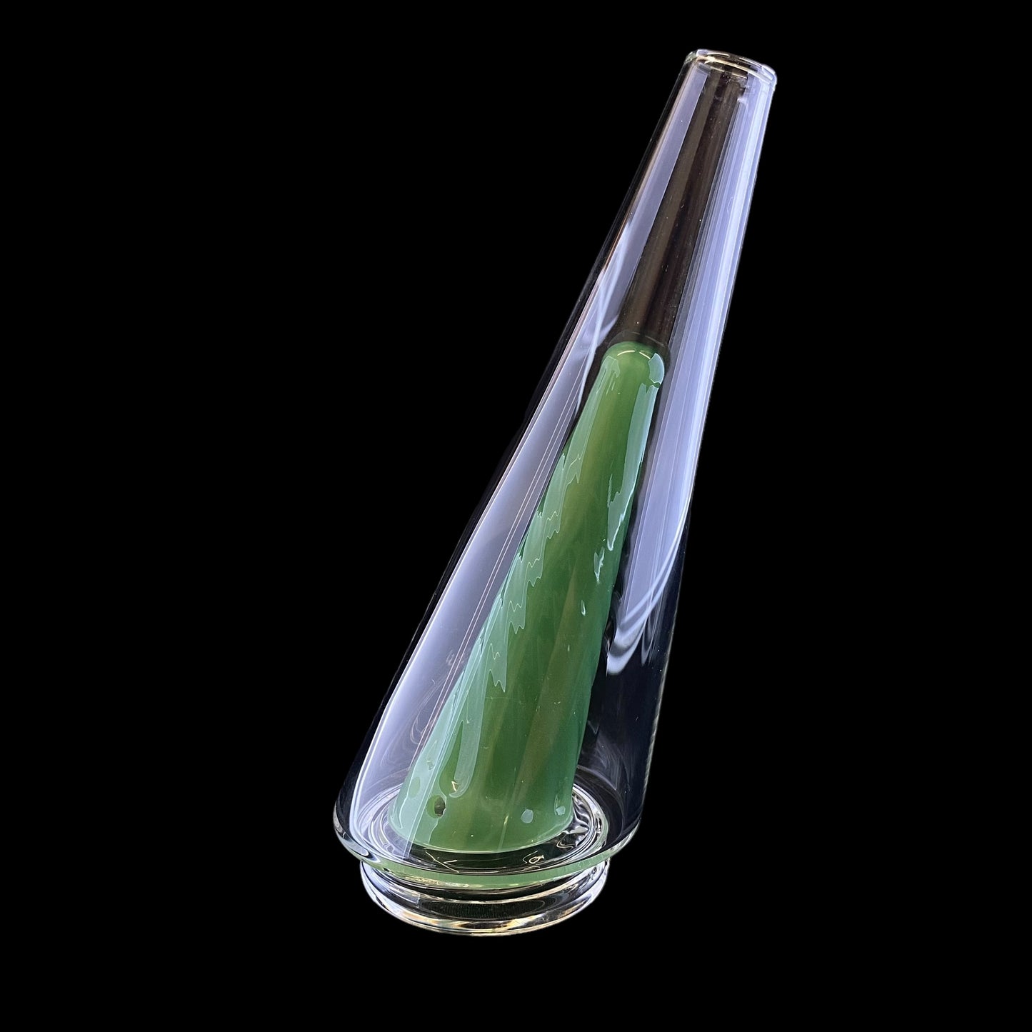 Twisted Jade Cone Attachment for Puffco Peak