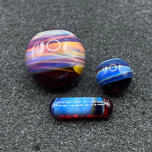 Captain Tokez Marble Set - Amber Purple