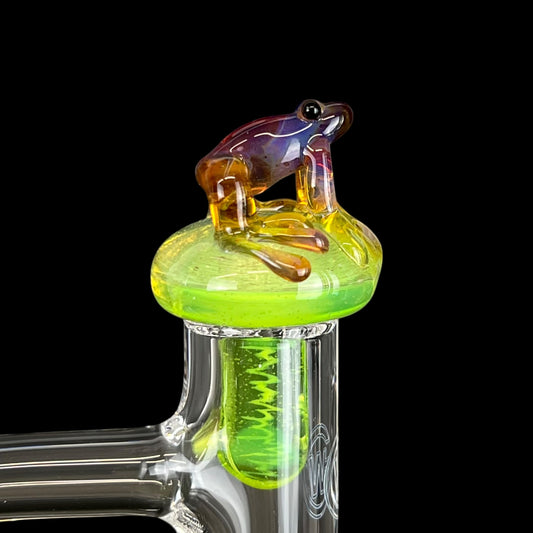 Phatt Matt Glass - Mushroom Dichro Frog Control Tower Plug Cap