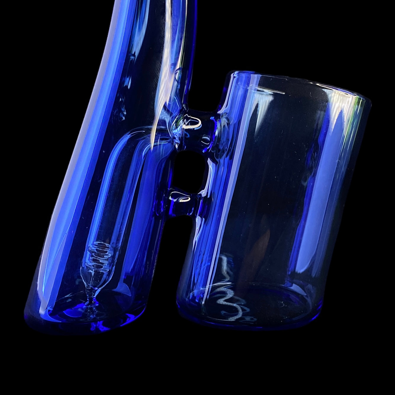 Blue Glass Bubbler Attachment for Puffco Proxy