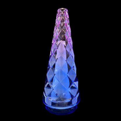 Geometric Blue & Purple Cone Attachment for Puffco Peak