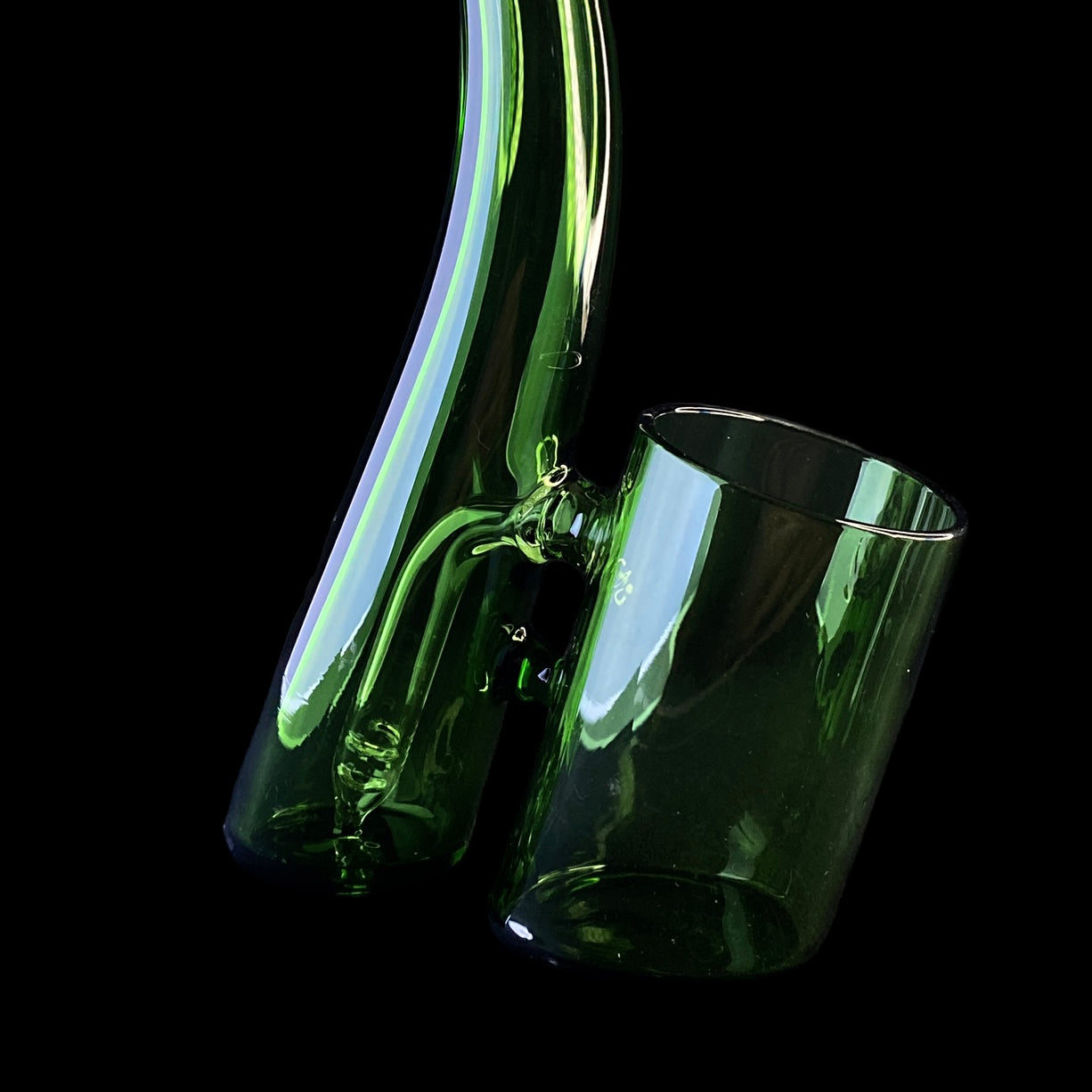 Green Glass Bubbler Attachment for Puffco Proxy