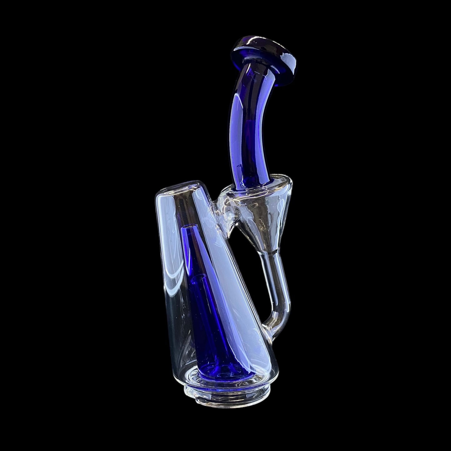 Cobalt Blue Recycler Attachment for Puffco Peak