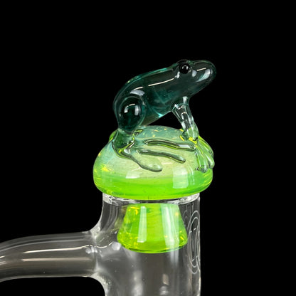 Phatt Matt Glass - Mushroom Dichro Frog Terp Slurper Plug Cap