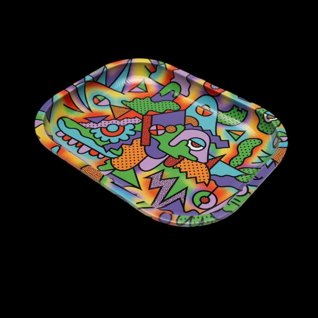 Retro Trip Rolling Tray W/ Lid – (Small)