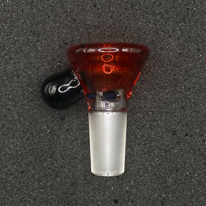 Brian Sheridan - 14mm 3-Hole Glass Bowl Slide -  Pomegranate / Galaxy