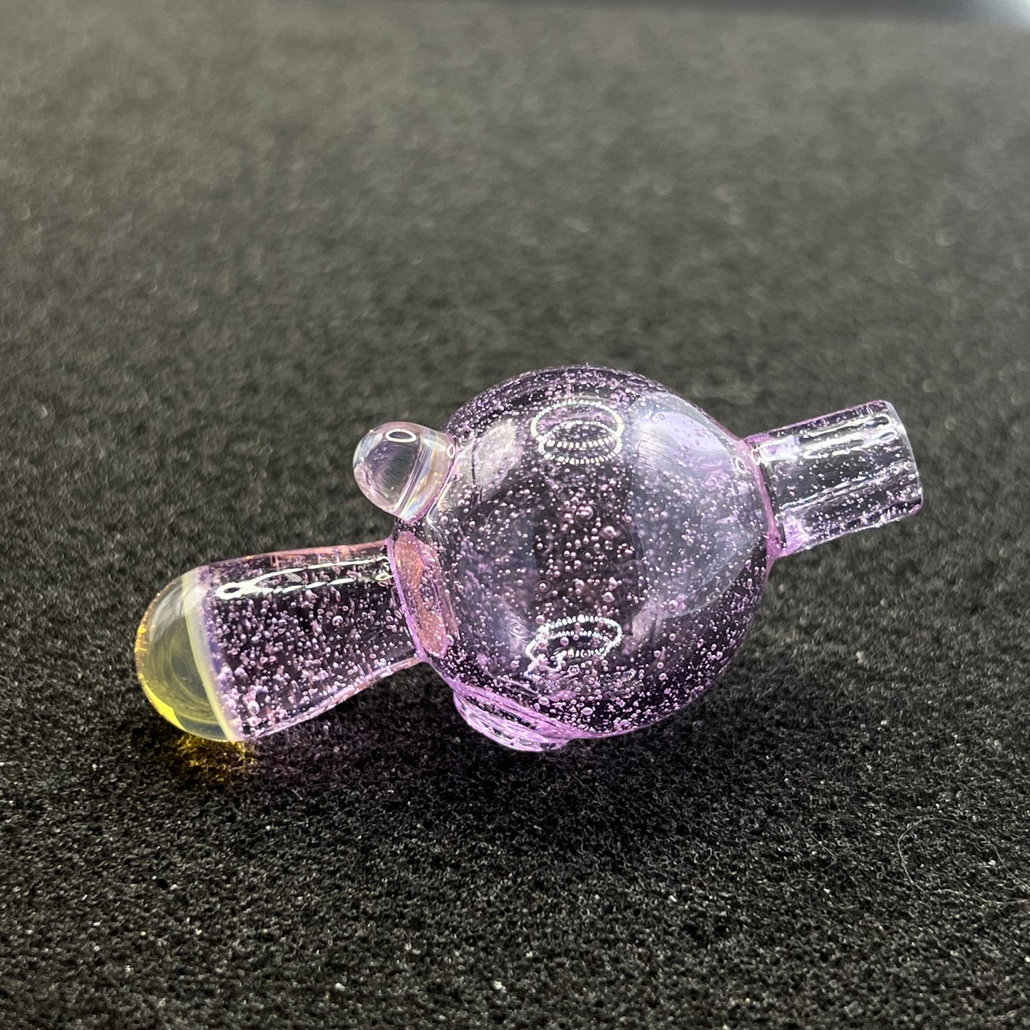 Dabfigalo - 25mm Lavender w/ NS Yellow Accents Bubble Cap