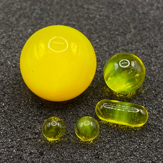 Yellow Marble Set - 5 Piece