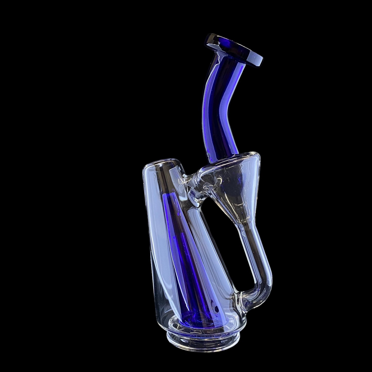 Cobalt Blue Recycler Attachment for Puffco Peak