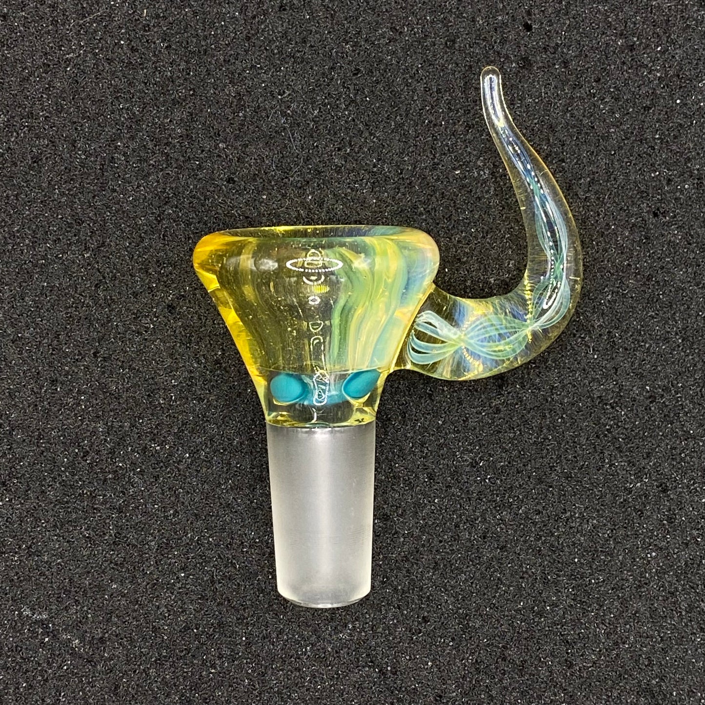 Brian Sheridan - 14mm 3-Hole Glass Bowl Slide - NS Yellow