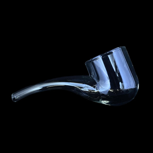 Clear Layback Glass Pipe Attachment for Puffco Proxy