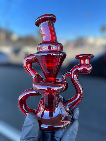 Pomegranate Single Saddle Recycler by Hunter S Glass