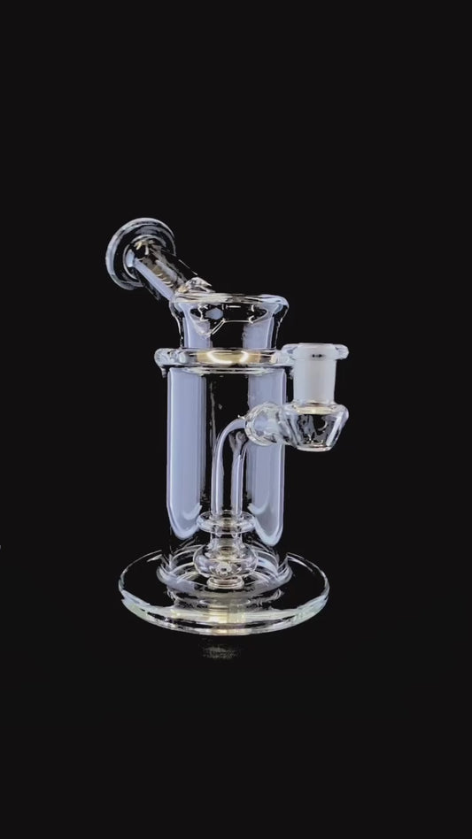 Clear Kick Back Double Diffused Banger Hanger by Bororegon
