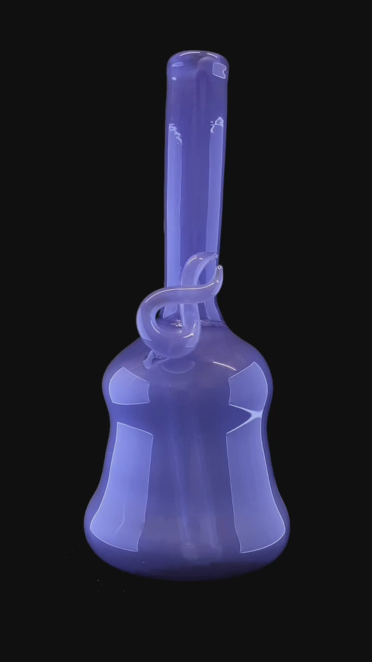 Blue Satin Flame Tube by Magizle Glass