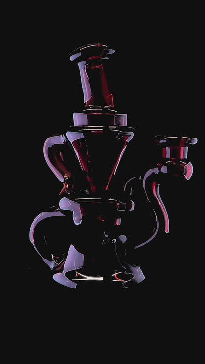 Pomegranate Single Saddle Recycler by Hunter S Glass