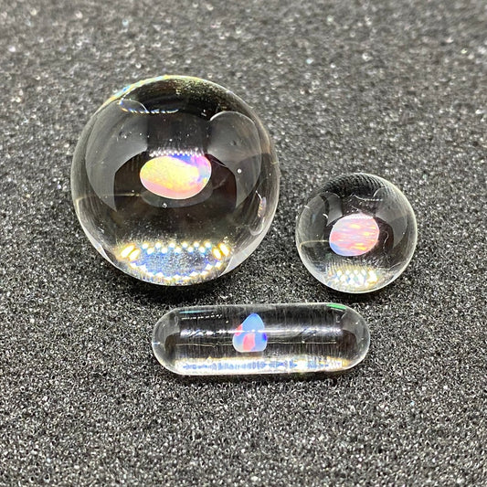 Captain Tokez Clear Opal Marble Set